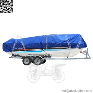 Trailerable Boat Cover Heavy Duty Waterproof UV Resistant Runabout Protector 95"