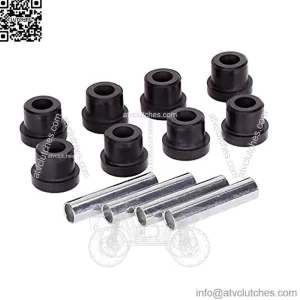 Golf Cart Rear Spring Bushing Kit for Club Car DS 1992-up, EZGO TXT & Medalist 1994-up, 8 Bushings 4 Metal Spacers