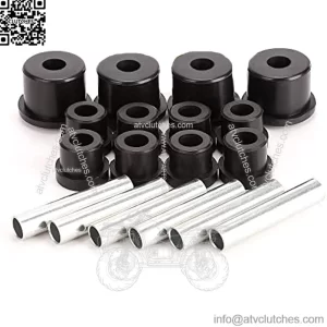 Golf Cart Rear Spring Bushing Kit for EZGO RXV 2008-up Electric and Gas, Includes 4 Large Bushings 620160, 8 Small Bushings 624030, 6 Steel Spacers 620161