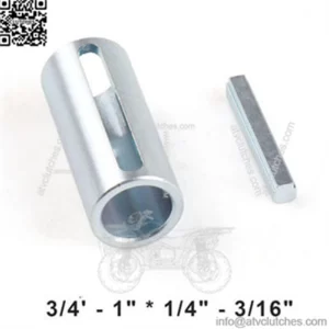 Generator shaft adapter pulley hole reducer casing bushing and key shaft 1"-3/4"*1/4"-3/16"