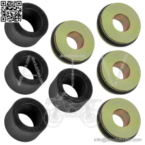 4x Front A-Arm Bushing and Sealed Pivot Cap for Polaris RZR 1000 60 in 2017-2021