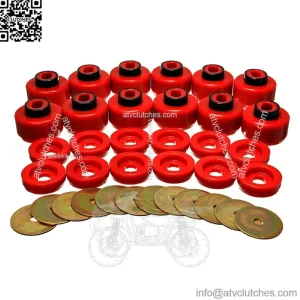 Red Body Mount Bushings For Chevy Cadillac GMC 00-07 - 3.4156R