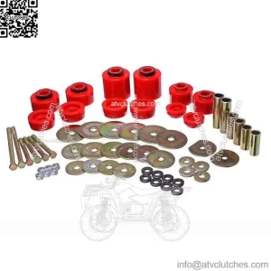 for 80-96 Ford F-150/250/350 Red Body Mount Set Includes