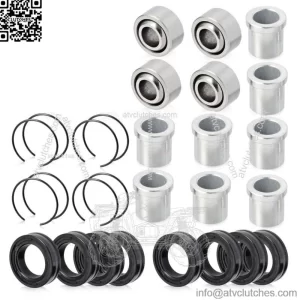 2 set Front Lower or Upper A-Arm Bushings for Honda 87-92 FourTrax 250 TRX250X  (For: Honda)