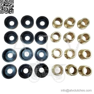 12PCS A-Arm Bushings & Dust Cover Caps Kit for Yamaha YFZ450 YFZ450R YFZ450X