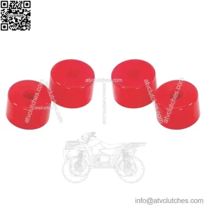 Red Elastomers for Handlebar Damping ?C Set of 4 Pieces