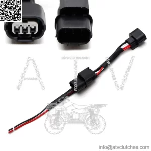 Taillight In-line Accessory Power Harness Plug w/ 3-Output For Kawasaki  ATV UTV