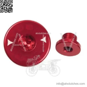 Billet Aluminum Engine Plug Kit Plugs Red HONDA TRX300EX TRX400EX TRX450R