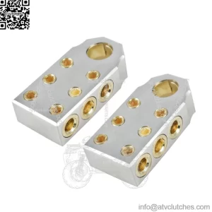 Pair of Sky High Car Audio SAE Top Post (6) 1/0 & 4 Gauge BATTERY TERMINAL Pair
