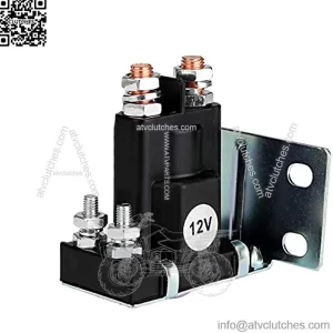 12V 4 Terminal Solenoid Relay for EZGO Marathon 1979-1994 Gas 2/4 Cycle Golf Cart, Replace OEM 16542-G1 16542G1 1133