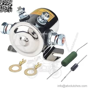 Max 300A Continuous Duty Solenoid Relay Nickel-Plating For Golf Carts, Winch, Marine In Rush 12VDC