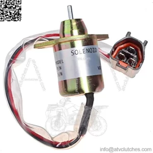 Fuel Shut Off Solenoid M810324 Compatible with John Deere 4200 4500 4210 4310 4410 4510 4610 4710 4105 4300 4400 4600 4700 3120 3320 3520 3720 3203 3032E 3036E 3038E 2025G 2027G 2032G 2036G