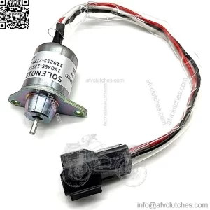Fuel Shut Off Solenoid 119233-77932 Yanmar 1503ES-12S5SUC12S Replace Woodward M810324 for John Deere 3038E 3036E 3032E 2025R 2032R 2027R 2036R Tractor Stop Solenoid 12VDC