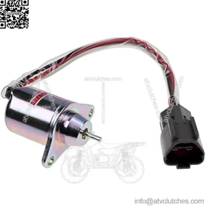 Fuel Shutoff Solenoid M810324 YM119233-77931 Compatible with John Deere 3203 4105 3032E 3036E 3038E YANMAR TB235 3TNV88-BPTB2
