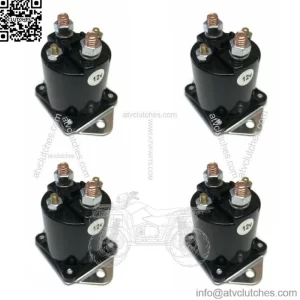 (4) 12V Solenoid Switch 1013609 for 1984-Up Club Car DS, Precedent Gas Golf Cart
