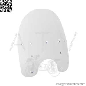 Memphis Shades OEM Replacement Windshield For Harley FX Softail / FXDWG W/ Detachable 1984-2010