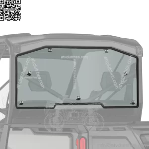 Rear Windshield Window Panel Tinted For Can Am Defender HD 5 HD 8 HD10 MAX 2016+