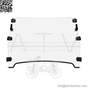 Heavy Duty 2-IN-1 Flip Folding Windshield for Gator XUV 850 625i