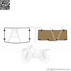 For Polaris Ranger XP 900 /XP 1000 /Crew 2017-2023 Full Front & Rear Windshield
