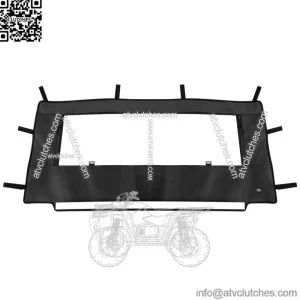 Rear Window Soft Rear Windshield for Polaris General 1000 XP/ 4 1000  2016-2023