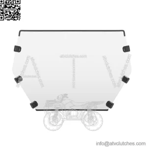 Hard Coated PC Full Front Windshield for CFMOTO ZForce 950 2020-2023