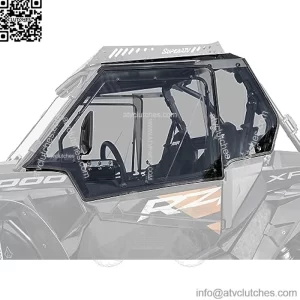 SuperATV Polaris RZR XP 1000 | XP Turbo | 900 | S 900 Hard Cab Enclosure Upper Doors and Vented Rear Windshield - Light Tint