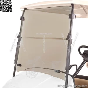 Golf Cart Windshield for EZGO TXT 1995-2013,Tinted Folding Down Windshield (4MM)