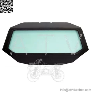 Full Glass Windshield W/O wiper For 17-23 Can-Am Maverick X3 XDS XRS- UV Protect