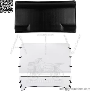 Front Windshield & Roof Canopy Compatible with 2005-2020 John Deere Gator TS/TX/TE Scratch Resistant