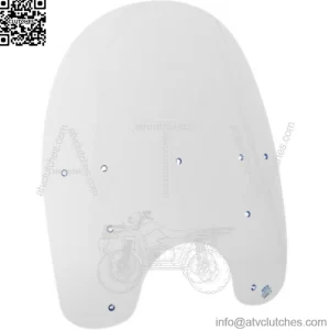 Memphis Shades 17" OE Replacement Clear Windshield Harley Softail Springer 93-07 (For: Harley-Davidson)
