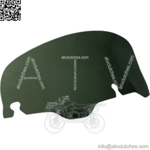 6" Windvest Dark Gun Smoke Replacement Screen Batwing Windshield Harley Touring (For: Harley-Davidson)