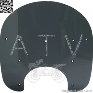 Memphis Shades 15" Replacement Dark Black Windshield Windscreen Harley Road King (For: Harley-Davidson)