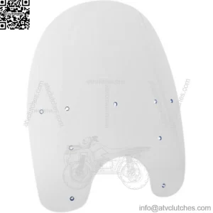 Memphis Shades 17 OE Replacement Clear Windshield Harley Dyna Wide Glide Softail (For: Harley-Davidson)