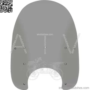Memphis Shades 21" Replacement Black Smoke Windshield Screen Harley Road King (For: Harley-Davidson)
