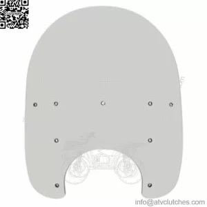 Memphis Shades Road King Replacement Plastic 19" Solar Windshield Harley FLHR (For: Harley-Davidson)