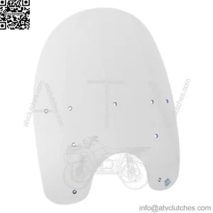 Memphis Shades 15 OE Replacement Clear Windshield Harley Dyna Wide Glide Softail (For: Harley-Davidson)