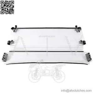 Clear Full Tilt Windshield Compatible with 2012-2020 John Deere RSX860M / RSX860E / RSX860i / RSX850i / RSX850i SPORT / RSX850i TRAIL/Gator XUV550 / Gator XUV550 S4