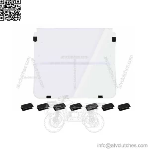 For Club Car DS Clear Windshield 1982-2000.5 New Golf Cart Folding Polycarbonate