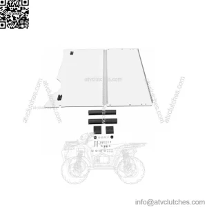 EZGO E-Z-GO Fold Down Windshield Windscreen RXV Golf Cart CLEAR