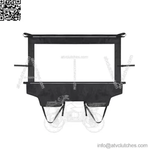 KEMIMOTO Rear Window Windshield Windscreen for Kawasaki TERYX 4 800 2014-2023 (For: Kawasaki Teryx4 800)
