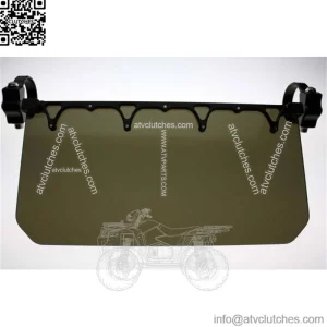 Axia Alloys Aluminum 12" Sun Visor & Clamp Polaris Yamaha Honda RZR Kawasaki  (For: More than one vehicle)