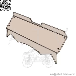 Kawasaki Teryx 800 2016+ tinted half windshield (For: More than one vehicle)