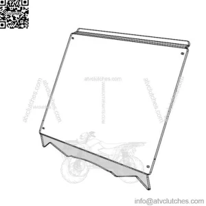 Kawasaki Teryx 800 2016+ full windshield (For: More than one vehicle)