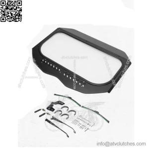 Glass Windshield with Sliding Vents & Dual Manual Wipers for Can-Am Maverick X3