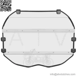 Front Windshield for Can-Am Maverick X3 XRS/XDS Turbo R MAX (2017-2025)