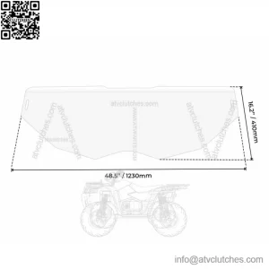 Half Front Windshield for Can-Am Maverick X3 Turbo (2017-2025) ?C UTV Windscreen