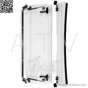 2-in-1 Clear Flip-Up Windshield for CFMOTO UForce 1000 (2019-2021 Models)