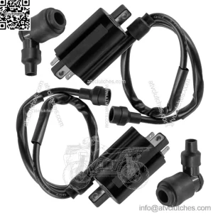 Ignition Coil w/ Spark Plug Boot Cap For Kawasaki Mule 3010 KAF620 2007-2008