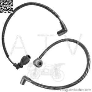 Ignition Coil Spark Plug Wire 47cm and 59.3 cm for Polaris Ranger XP 700 2005 (For: Polaris)