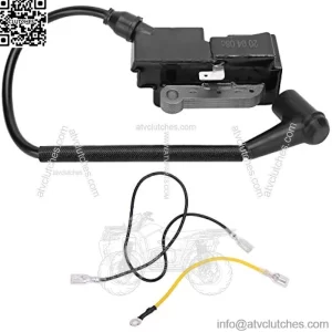 Chainsaw Ignition Coil, ABS High Voltage Package Replacement, Ignition Coil Module Assembly for Husqvarna 340 345 346 350 351 353 357 359 362 365 371 372, Module